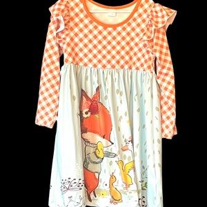 Penelope Plumm Girls Easter Spring Dress Sz 6 Knee Length